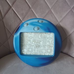 2/$20 Blue Bowling ball shaped frame by swibco Circa 2002